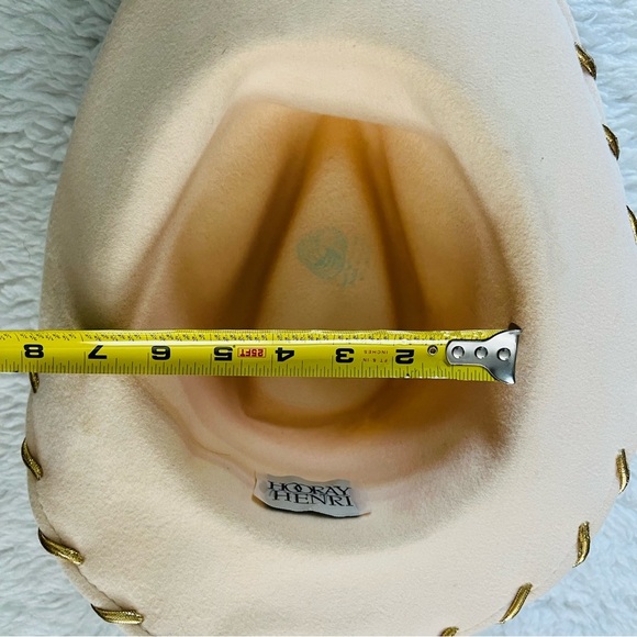 Hooray Henri Wool Cream Off White Floral Ladies Hat - Picture 15 of 16